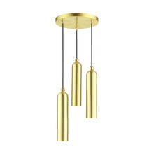 Livex Lighting 46753-12 - 3 Lt Satin Brass Pendant