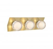 Lib & Co. US 10121-05 - Vinci, 3 Light LED Wall Mount, Soft Brass