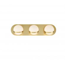 Lib & Co. US 10134-07 - Rovigo, 3 Light LED Wall Mount, Plated Brushed Gold