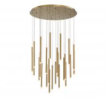 Lib & Co. US 10145-07 - Amalfi, 25 Light Round LED Chandelier, Plated Brushed Gold