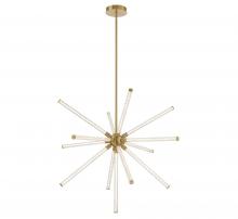 Lib & Co. US 10154-07 - Volterra, Large LED Chandelier, Plated Brushed Gold
