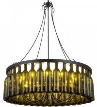 Meyda Blue 158134 - 38"W Tuscan Vineyard Estate 36 Wine Bottle Chandelier