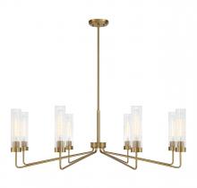 Savoy House 1-8860-8-322 - Baker 8-Light Chandelier in Warm Brass