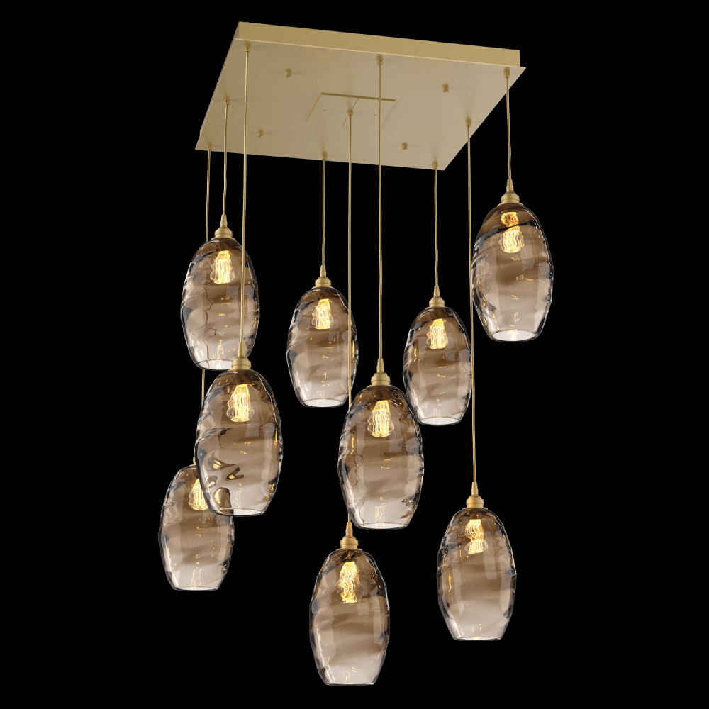 Ellisse Square 9pc Multi-Pendant