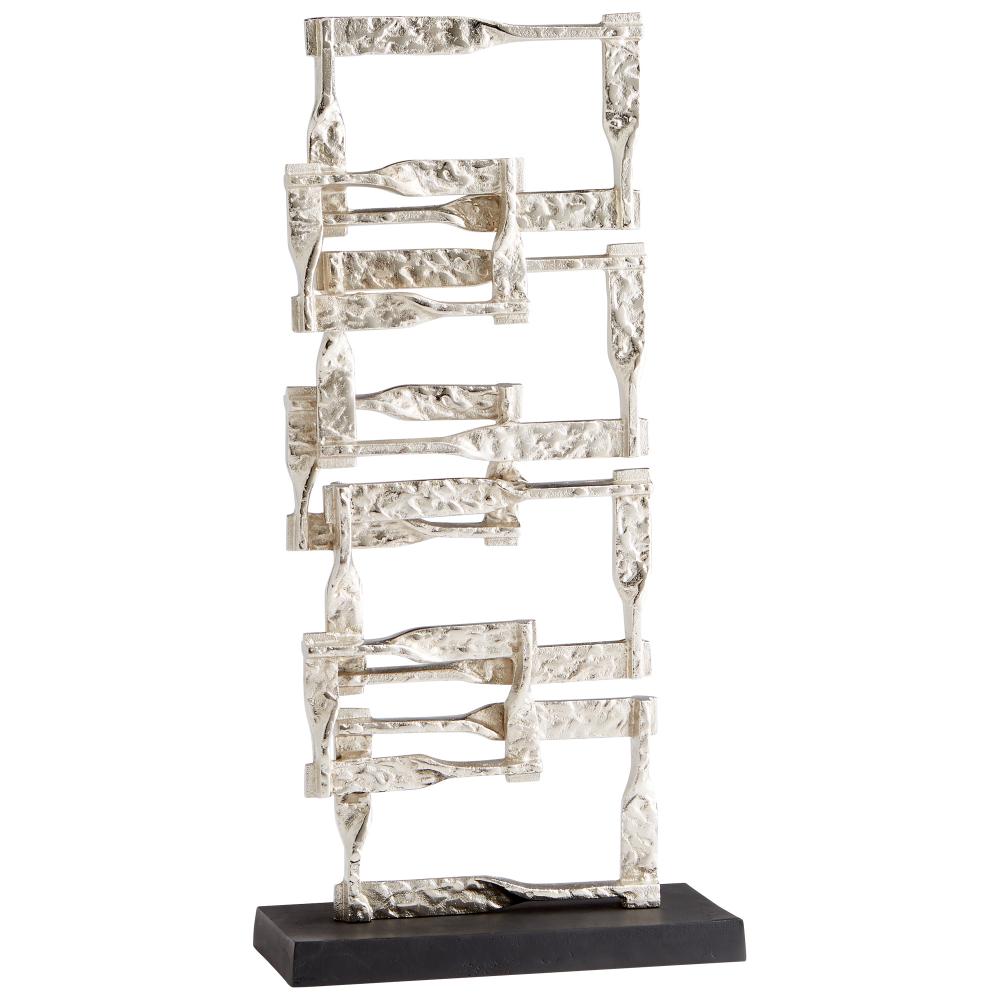 Akira Sculpture Matte Black And Nickel - Medium