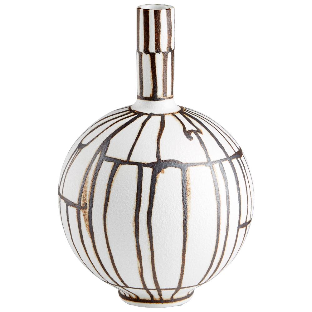 Risse Vase Ebony And White - Small