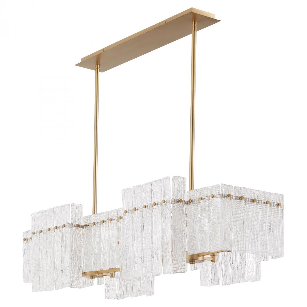 OTHELLO 8-Light Linear - Aged Brass