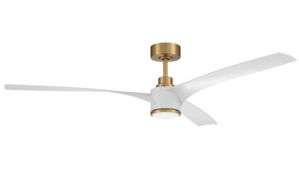60" Ceiling Fan w/DC Motor, W/Blades & LED Light kit, Wi-Fi