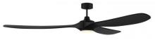 Craftmade EVY84FB3 - 84" Envy in Flat Black w/ Flat Black Blades