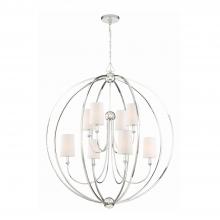 Crystorama 2246-PN - Libby Langdon for Crystorama Sylvan 8 Light Polished Nickel Chandelier