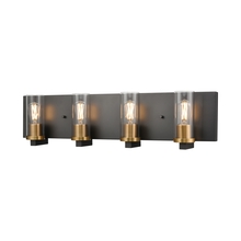 DVI DVP28144MF+GR-CL - SAMBRE 4 LIGHT VANITY, GRAPHITE W/MF