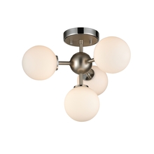 DVI DVP34511CH+BN-OP - ALOUETTE 4 LT SEMI FLUSH MOUNT