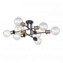 DVI DVP47612MF+EB - LAKE LOUISE 8 LT SEMI FLUSH