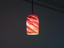 WPT Design ROSE-CYL-AM-BZ-17 - Rose Cylinder - Pendant - Incandescent 17" OA Drop-Amber