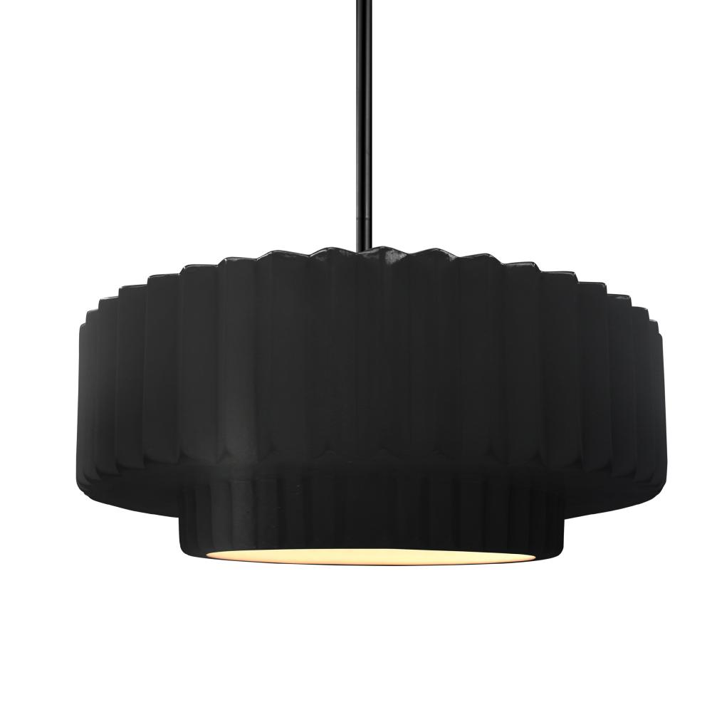 Medium Tier Pleated 1-Light Pendant