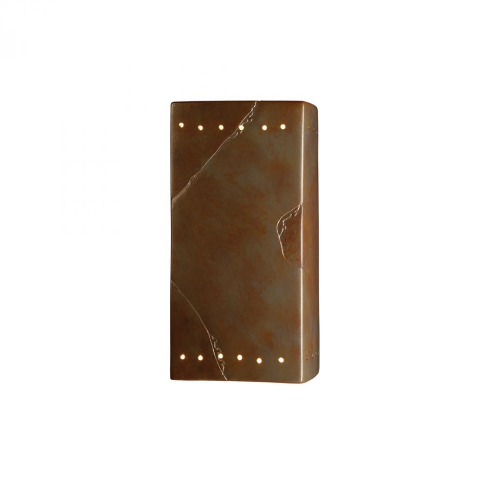 Large Rectangle w/ Perfs - Open Top & Bottom - LED