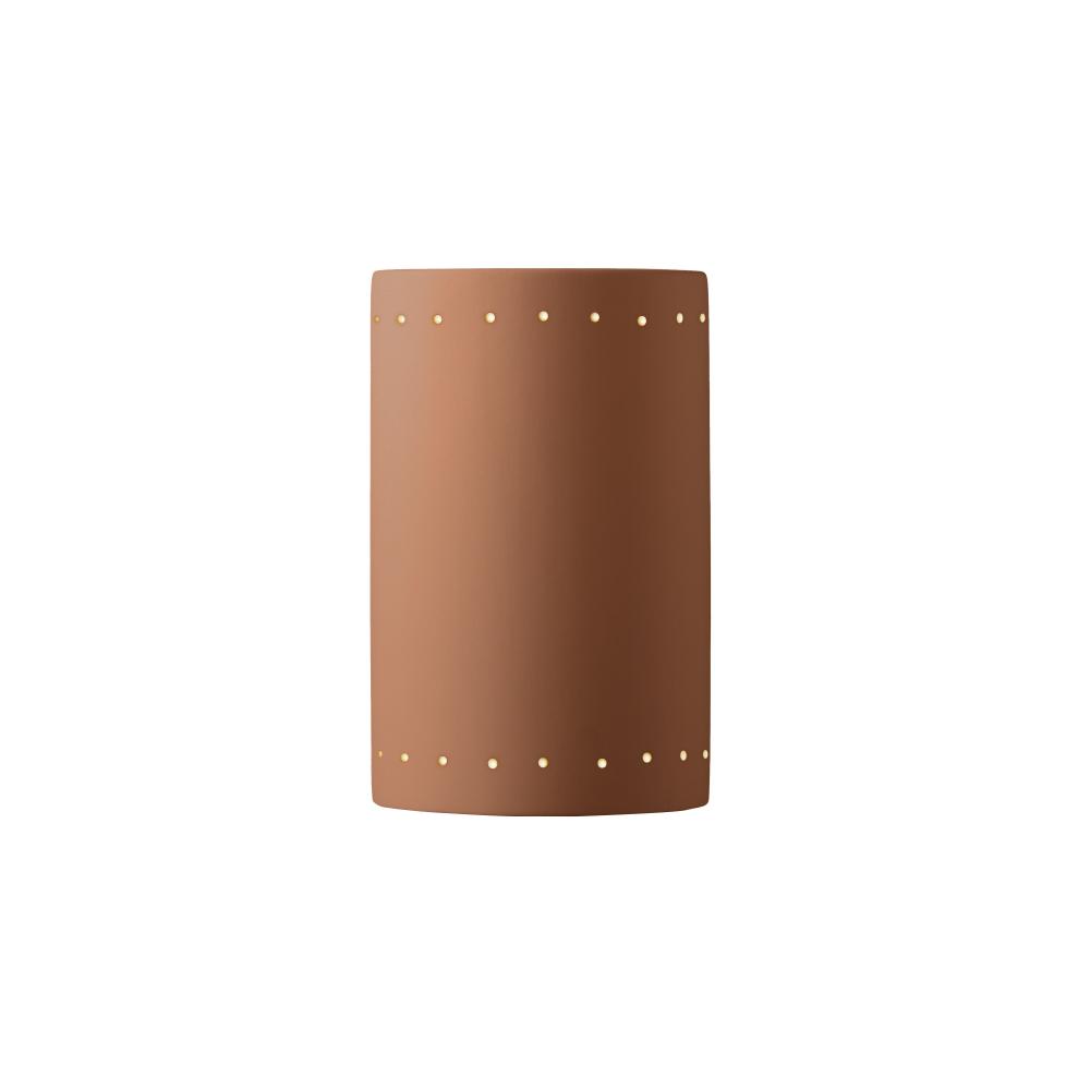 Large ADA Outdoor LED Cylinder w/ Perfs - Open Top & Bottom