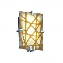 Justice Design Group 3FRM-5551-CONN-CROM-LED2-2000 - Clips Rectangle LED Wall Sconce (ADA)