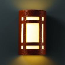 Justice Design Group CER-7485-HMCP-LED1-1000 - Small Craftsman Window - Open Top & Bottom - LED
