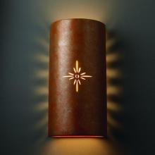 Justice Design Group CER-9025W-PATR-LED2-2000 - Sun Dagger Really Big Cylinder - Open Top & Bottom (Outdoor) - LED
