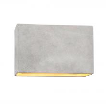 Justice Design Group CER-5659W-CONC - Really Big ADA Outdoor LED Wide Rectangle - Open Top & Bottom