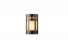 Justice Design Group CER-7355-HMBR-LED2-2000 - Large Prairie Window - Open Top & Bottom - LED