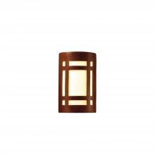 Justice Design Group CER-7495-HMCP-LED2-2000 - Large Craftsman Window - Open Top & Bottom - LED