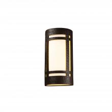 Justice Design Group CER-7497-HMIR-LED2-2000 - Really Big Craftsman Window - Open Top & Bottom - LED