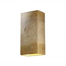 Justice Design Group CER-1180-TRAG-LED1-1000 - Really Big Rectangle w/ Perfs - Closed Top - LED