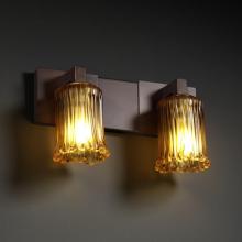 Justice Design Group GLA-8922-26-CLRT-CROM - Modular 2-Light Bath Bar