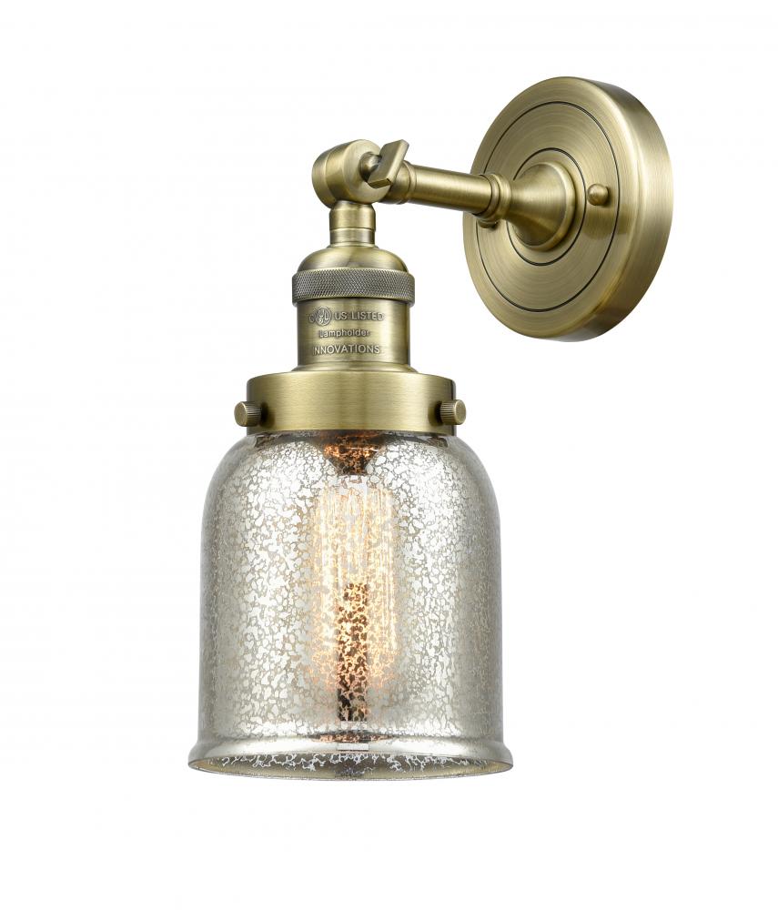Bell - 1 Light - 5 inch - Antique Brass - Adjustable Sconce