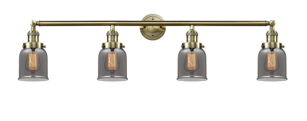 Bell - 4 Light - 42 inch - Antique Brass - Adjustable Bath Vanity Light