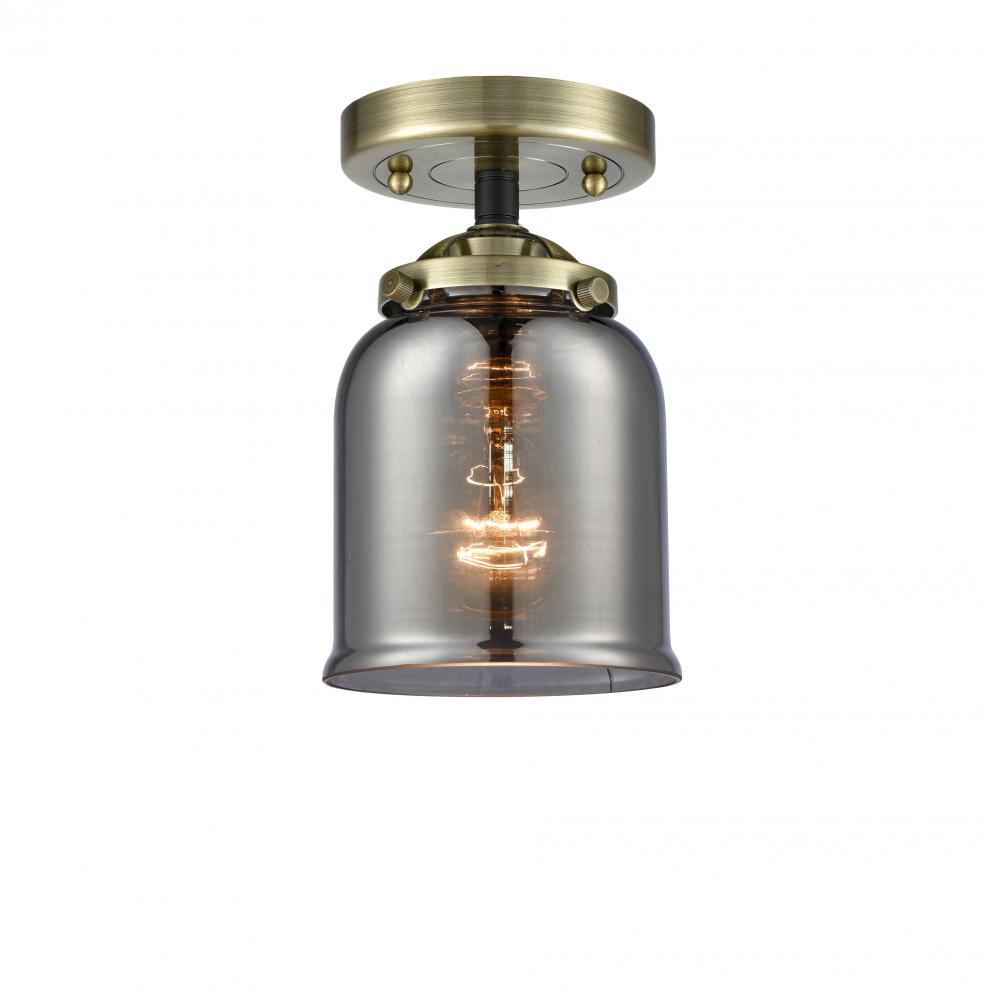 Bell - 1 Light - 5 inch - Black Antique Brass - Semi-Flush Mount