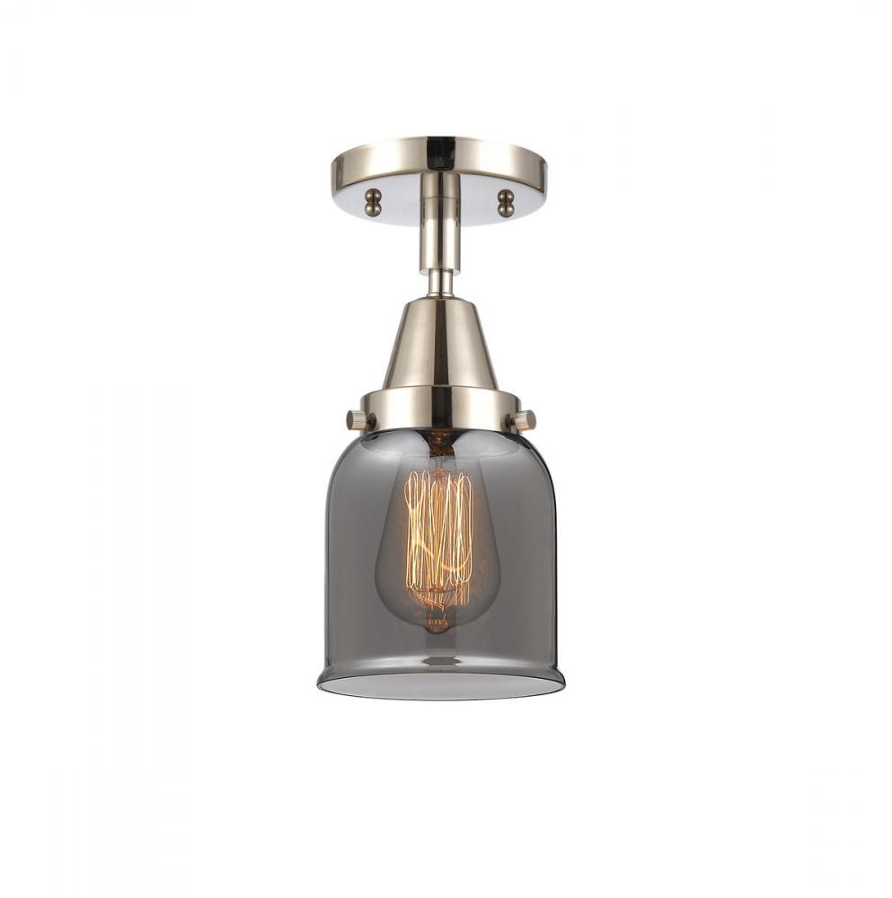 Bell - 1 Light - 5 inch - Polished Nickel - Flush Mount
