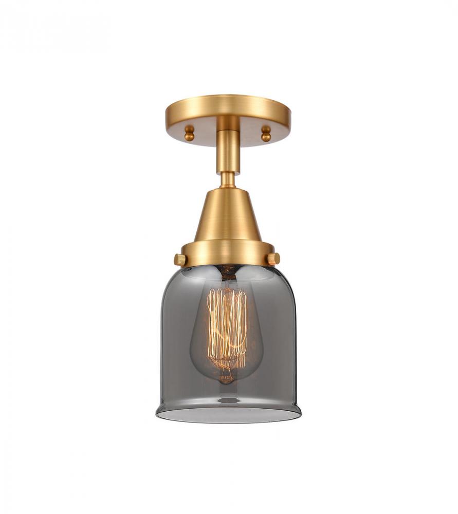 Bell - 1 Light - 5 inch - Satin Gold - Flush Mount