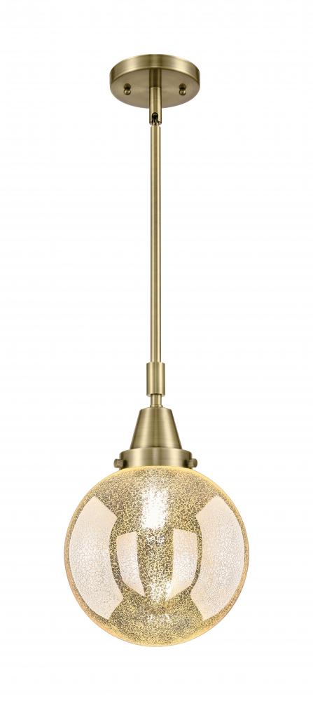Beacon - 1 Light - 8 inch - Antique Brass - Mini Pendant
