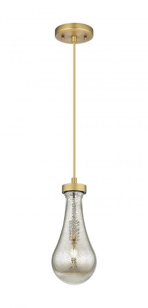 Owego - 1 Light - 5 inch - Brushed Brass - Pendant