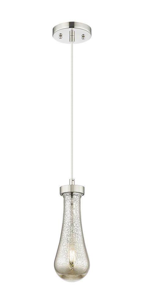 Owego - 1 Light - 5 inch - Polished Nickel - Pendant
