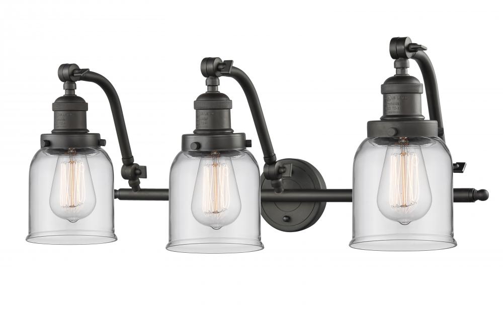 Bell - 3 Light - 28 inch - Oil Rubbed Bronze - Adjustable Bath Vanity Light