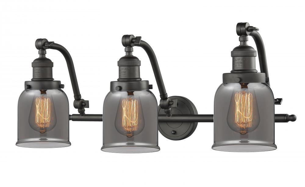 Bell - 3 Light - 28 inch - Oil Rubbed Bronze - Adjustable Bath Vanity Light