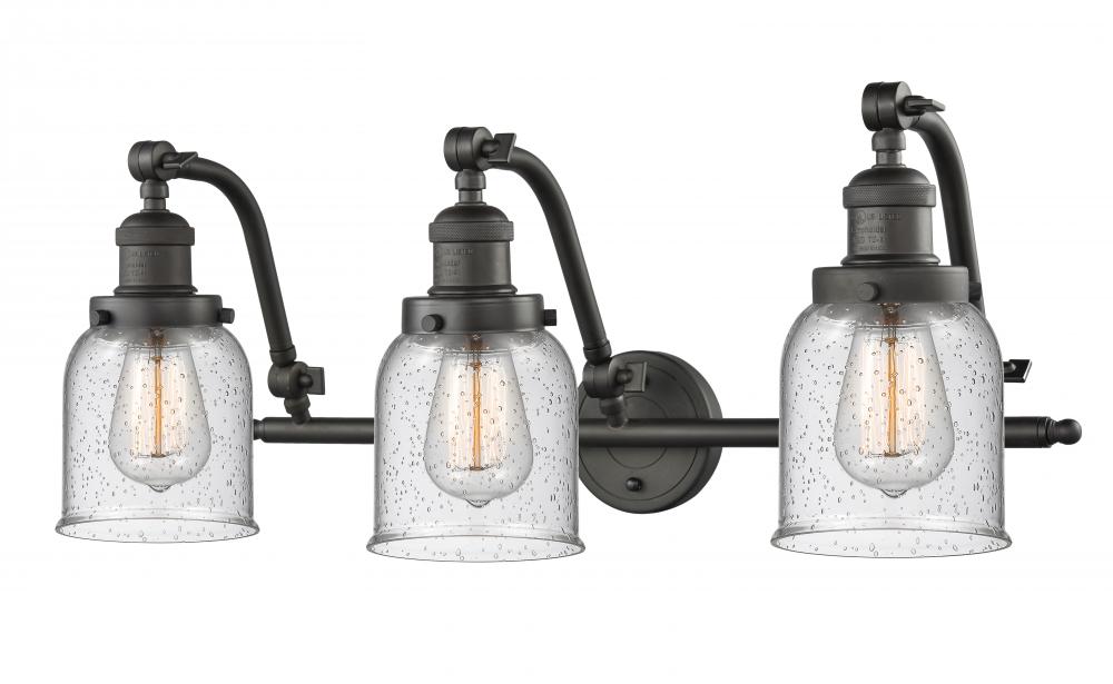 Bell - 3 Light - 28 inch - Oil Rubbed Bronze - Adjustable Bath Vanity Light
