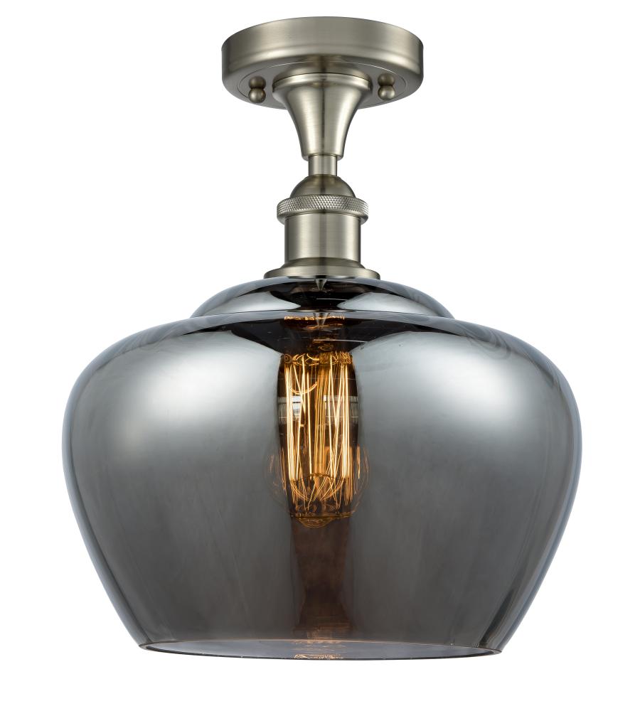 Fenton - 1 Light - 11 inch - Brushed Satin Nickel - Flush Mount