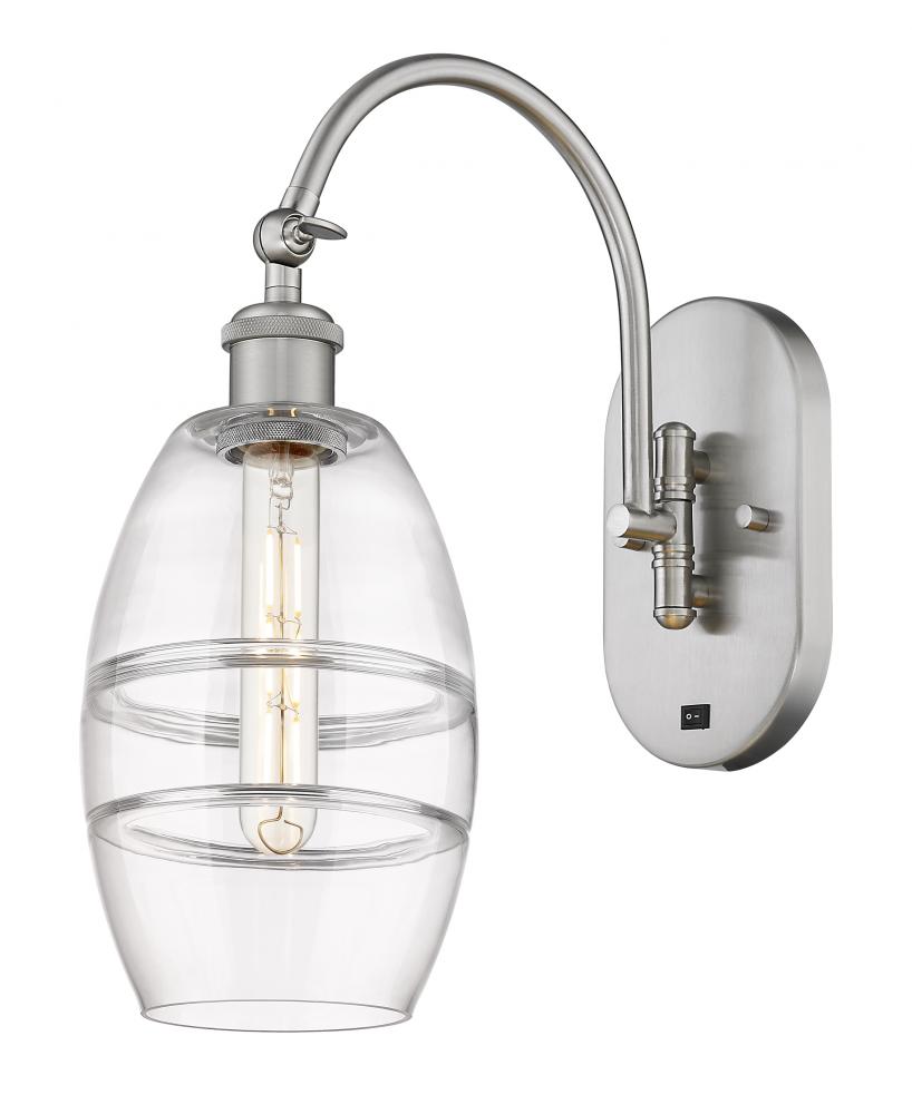 Vaz - 1 Light - 6 inch - Brushed Satin Nickel - Adjustable Swing Arm