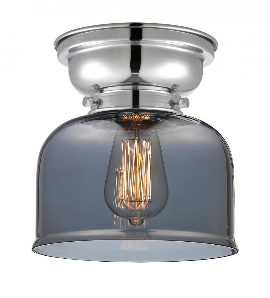 Bell - 1 Light - 8 inch - Polished Chrome - Flush Mount