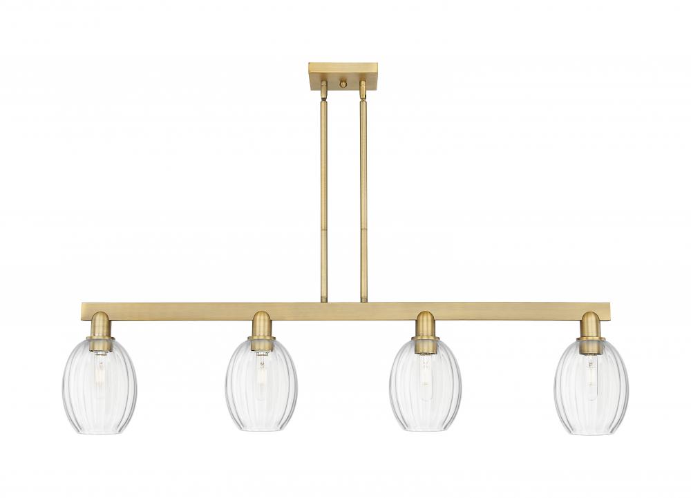 Preston Bulb - 4 Light - 48 inch - Brushed Brass - Cord hung - Island Light