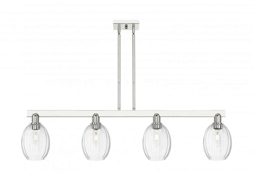 Preston Bulb - 4 Light - 48 inch - Polished Nickel - Cord hung - Island Light