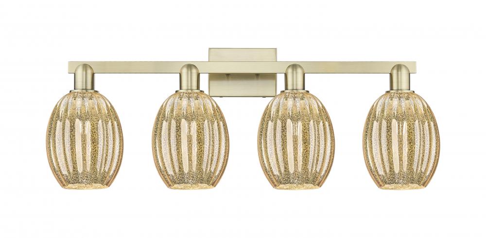 Preston - 4 Light - 36 inch - Antique Brass - Bath Vanity Light