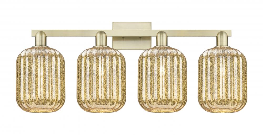 Preston - 4 Light - 36 inch - Antique Brass - Bath Vanity Light