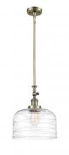 Innovations Lighting 206-AB-G713-L-LED - Bell - 1 Light - 12 inch - Antique Brass - Stem Hung - Adjustable Mini Pendant