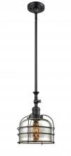 Innovations Lighting 206-BK-G78-CE-LED - Bell Cage - 1 Light - 9 inch - Matte Black - Stem Hung - Adjustable Mini Pendant